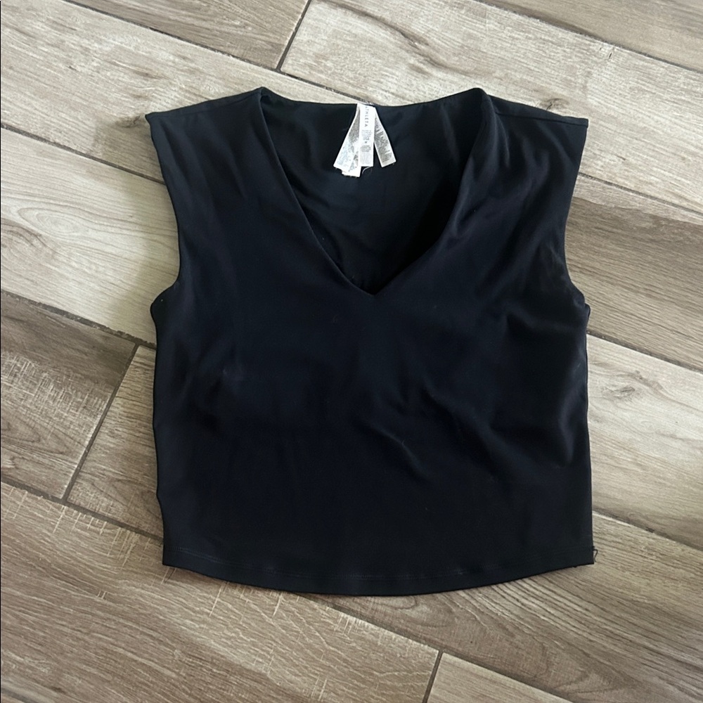 Athleta Black V-Neck Top
